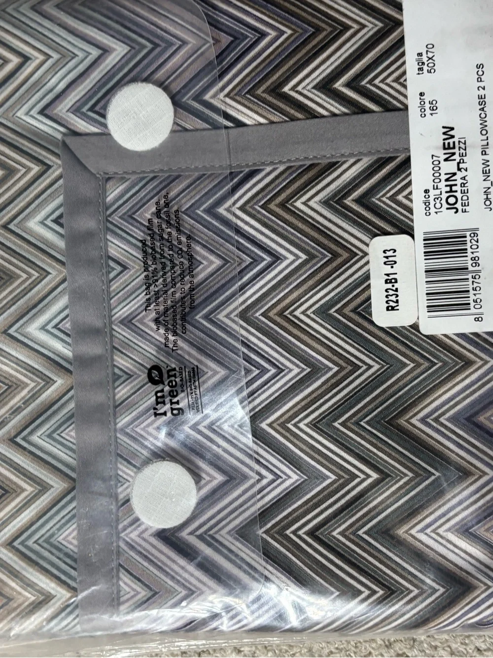 Missoni Home- 2 piece John New pillow case-standard